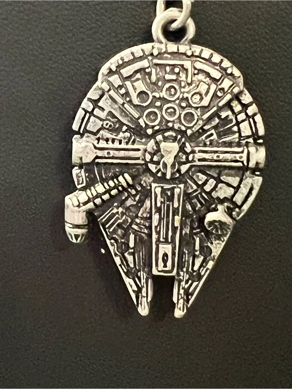 LFL Millennium Falcon pewter-looking Pendant Necklace